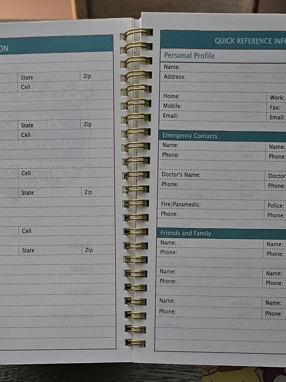 2025-2027 Floral Spiral Planner - Enjoy The Little Things